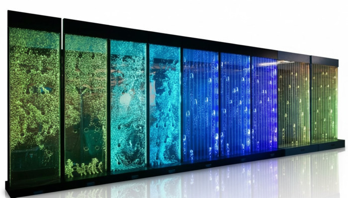 Wandpanell bubliny vody LED vodní panel Dekorativní designérská vodní stěna