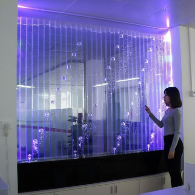 Moderne Trennwand Wasser Dekorative Wände LED Wasserwand Beleuchtete Wand