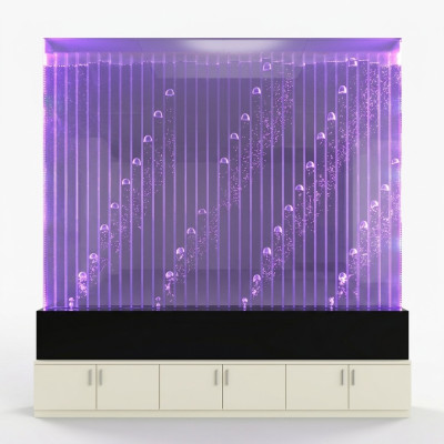 Moderne Trennwand Wasser Dekorative Wände LED Wasserwand Beleuchtete Wand