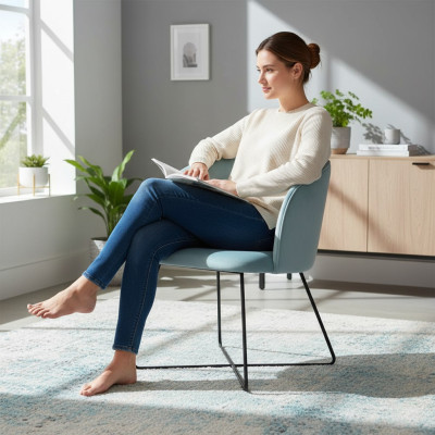 Design židle Sedací praxe Jídelna židle Látka Textil Čekání Potah Kancelář