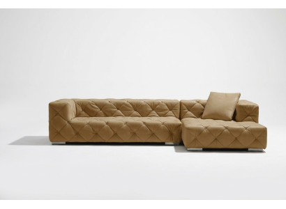Chesterfield Leder Modern Couch Wohnlandschaft Ledersofa Ecksofa Sofa