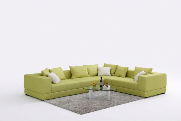 Sofa Modernes Polster Textil Couch Design Ecksofa Couchen Stoff