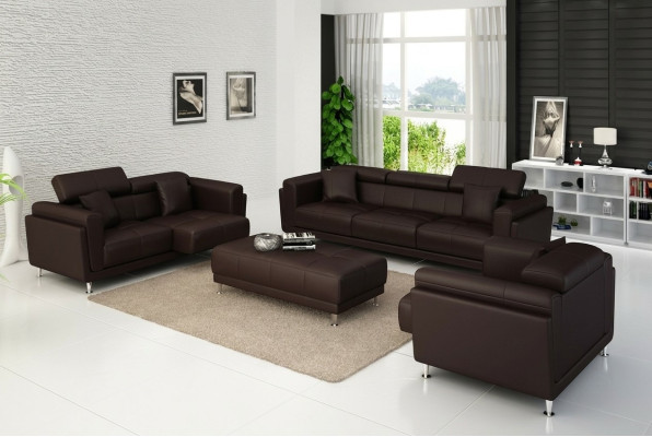 Design Couchen Sofas Polster 311 Sitzer Sofagarnitur Set Leder Sofa