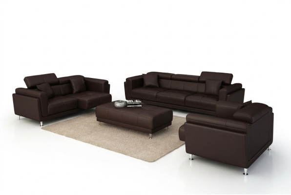 Design Couchen Sofas Polster 311 Sitzer Sofagarnitur Set Leder Sofa