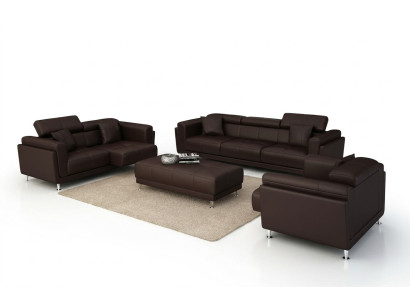 Design Couchen Sofas Polster 311 Sitzer Sofagarnitur Set Leder Sofa