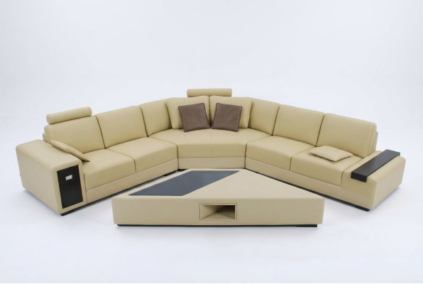 Designer Sofa Couch Ecksofa mit Hocker Garnitur Polster Wohnlandschaft