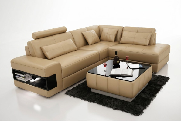 Ecksofa L Form Sofa Couch Polster Ecksofas Wohnlandschaft Ledersofa