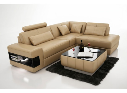 Ecksofa L Form Sofa Couch Polster Ecksofas Wohnlandschaft Ledersofa