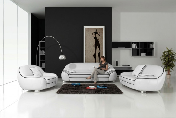 Sofagarnitur 3+1+1 Sitzer Sofa Sitz Couch Polster Garnitur Moderne Couchen