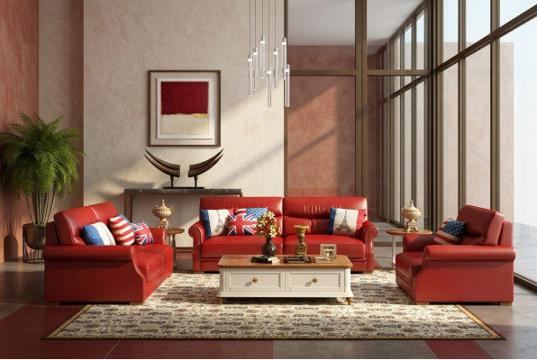 Ledersofa Couch Wohnlandschaft 3+2 Sitzer Garnitur Modern Sofa Garnituren