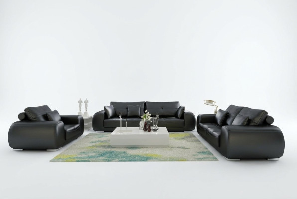 Ledersofa Couch Wohnlandschaft Garnitur Modern Sofa Garnituren neu