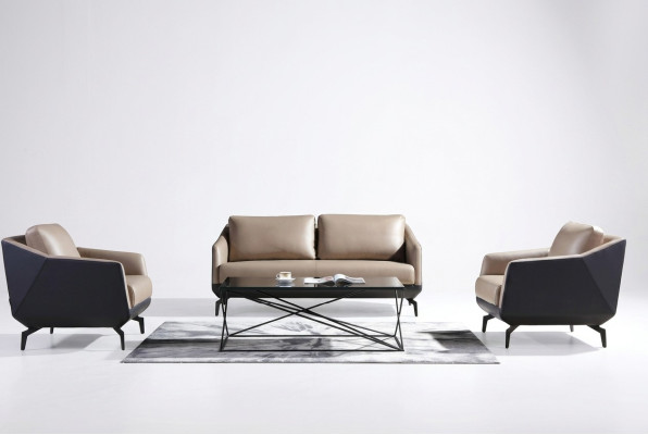 Sofagarnitur 3+1+1 Sitzer Set Design Sofas Polster Couchen Leder Relax Moderne