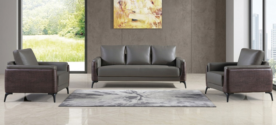 Sofínová sestava 3+1+1 sedadla Designové pohovky Polstrové gauče Kožené, relaxační, moderní
