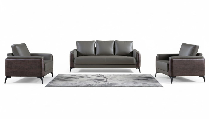 Sofínová sestava 3+1+1 sedadla Designové pohovky Polstrové gauče Kožené, relaxační, moderní