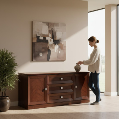 Designer RTV TV Kommode Anrichte Side Low Board Schrank Wohn Zimmer Regal Luxus