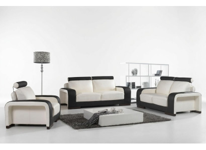Design Sofagarnitur Couchen Sofas Polster 311 Sitzer Garnituren Set Leder Design sedací souprava pohovky gauče křesla 311místná sada nábytku z kůže