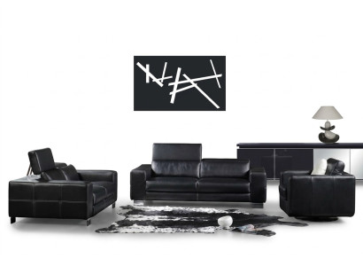 Sofagarnitur Ledersofa Sofa Sitzer Set Sofa Polster Couch 3tlg Sessel Couchen