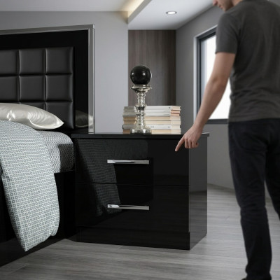 Nacht Tisch Konsole Beistell Schlaf Designer Zimmer Tische Konsolen Metall Glanz