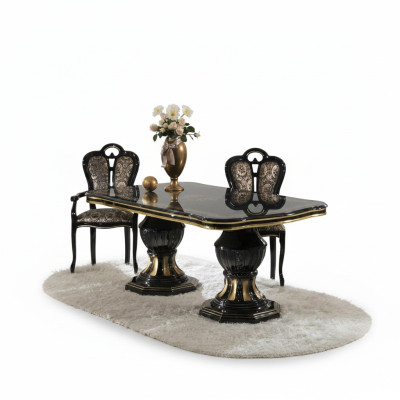 Italienische Designer Möbel Tisch Sessel Ess Zimmer Klassische Möbel Tische neu