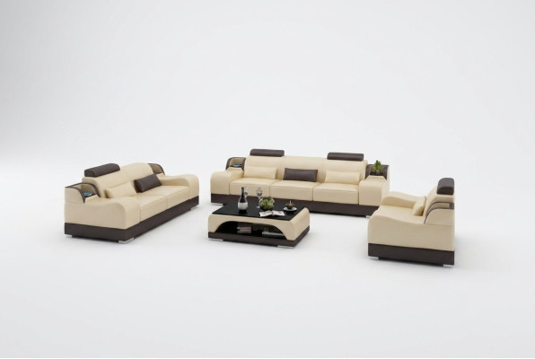 Moderne Sofagarnitur Couch Sofa Garnituren Gruppe 311 Sitzer Ledersofa