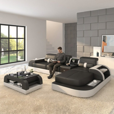 Ecksofa L Form Wohnlandschaft Sofa Couch Polster Ecke Garnitur Leder