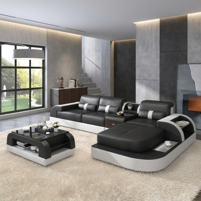 Ecksofa L Form Wohnlandschaft Sofa Couch Polster Ecke Garnitur Leder