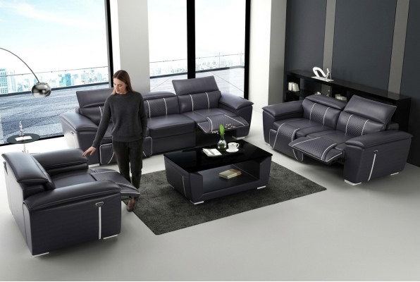 Ledersofa Sofagarnitur 31 Sitzer Set Garnitur Polstersofa Couch Designer