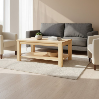 Dřevěný stolek - konferenční stolek ze dřeva masivní nábytek do obývacího pokoje 120x70cm masivní stoly