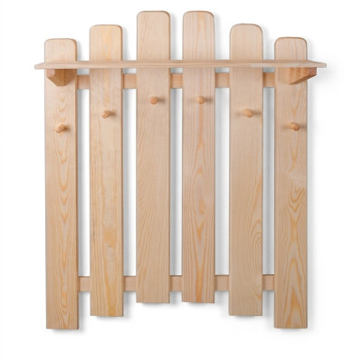 Garderobe Wandgarderobe mit 6 Haken, Wandpaneel Flurgarderobe Garderobenpaneel