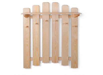 Garderobe Wandgarderobe mit 6 Haken, Wandpaneel Flurgarderobe Garderobenpaneel