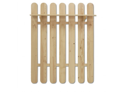 Kleiderschrank Wandgarderobe aus massivem Kiefernholz Kleiderschrank mit 7 Haken