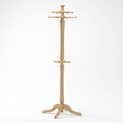 Garderobenständer Holz Kleiderständer Garderobe Aufhänger 186cm Modern Ständer
