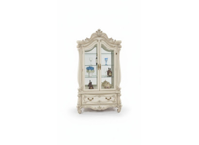 Anrichte Luxus Schaufenster Vitrine Glas Schrank Antik Stil Barock Rokoko