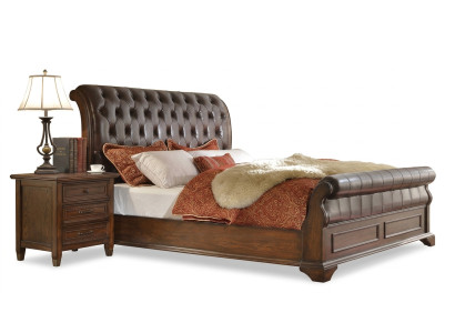 Schlafzimmer Bett Nachttische 3 tlg. Set Luxus Betten Holz Doppelbett Neu