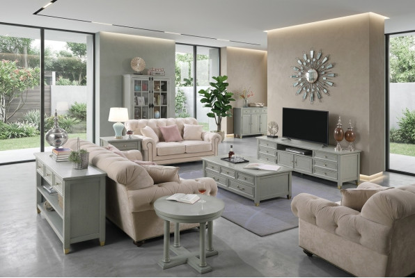 Beistelltisch Tisch Couchtisch Sofa Wohnzimmer Tisch Design Tische Rund