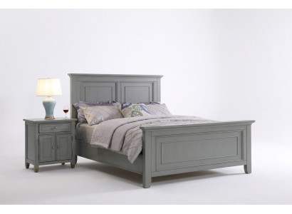 Schlafzimmer Nachttische 3 Stück Set Design Luxus Bett Holz Doppelbett neue Möbel