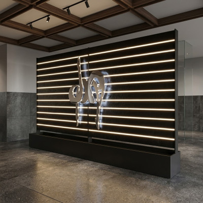 Stěnový panel s LED osvětlením vodní stěna Design Stěny Vodopád
