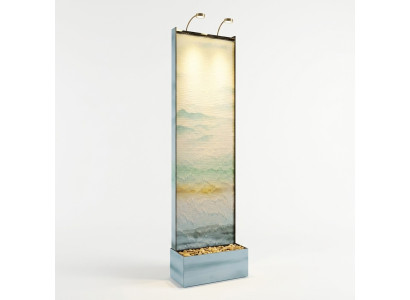 Trennwand Vodní stěna Sloupec Stěny Waterwall LED 60x210cm Vodní stěny
