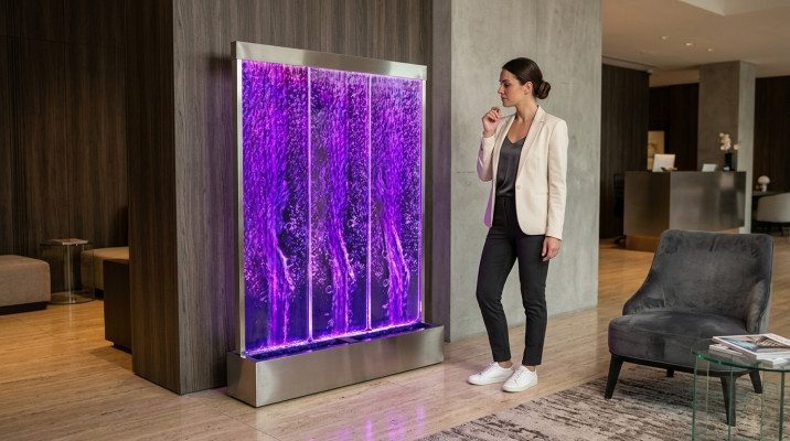 Säule Wände LED Wasserwand Trennwand Wasser Wand Wasserwände