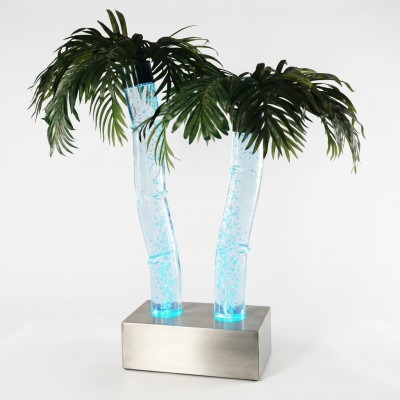 Led Wasser Säulen Palme Kunstpflanze Pflanze Wassersäulen Säulen