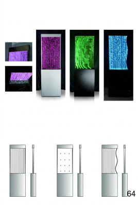 Designer Trennwand Luxus Wände Wassser Säulen Waterwall Trennwände 60x180cm xxl