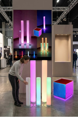 LED Cube Kinderspielzeug Lernwürfel Farblernender Leuchtwürfel Dekoratio Deko
