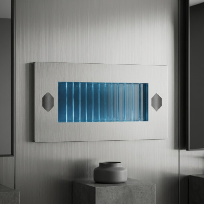 Wandpaneel LED Wasserwand Modern Wasser Wände Wasser Blasen Dekorative Wand