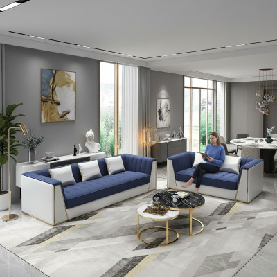 Designer Sofagarnitur Luxus Sofa Couch Polser Set Garnitur 3 2 Sitzer 2 tlg. Set