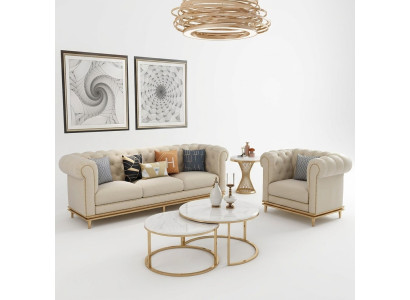 Sofa Sofagarnitur 3+1 Sitzer Set Design Polster Couchen Couch Modern Garnitur