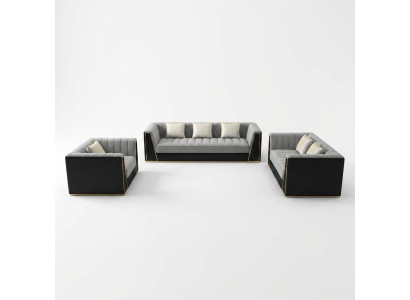 Sofagarnitur 3 2 1 Sitzer Set Design Sofa Polster Couchen Couch Modern