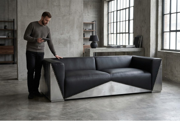 Design Luxus Echtleder Sofa Couch Ledersofa Couchen Polster Möbel Dreisitzer Neu  Design luxusní kožená pohovka pohovka pohovka čalouněný nábytek třísedadlová nová