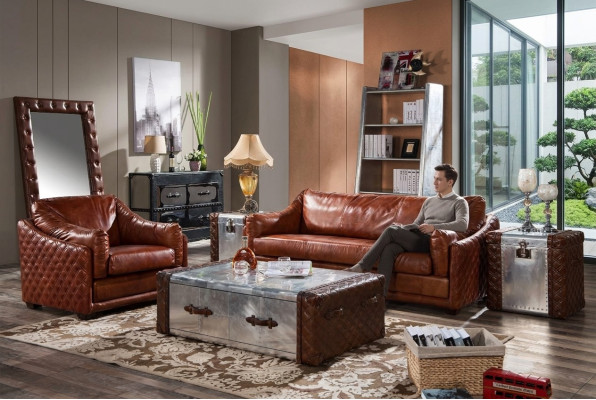 Couchtisch Luxus Design Couch Tisch Sofa Tische Wohn Zimmer Beistell Aluminium