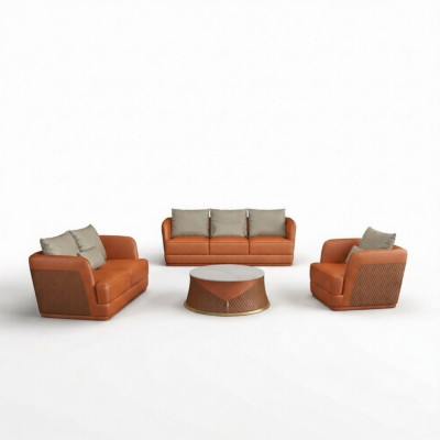 Ledersofa Couch Wohnlandschaft 3 2 1 Sitzer Garnitur Design Modern Sofa Couchen