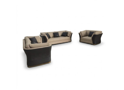 Ledersofa couch wohnlandschaft sofagarnitur design couchen 321 sitzer